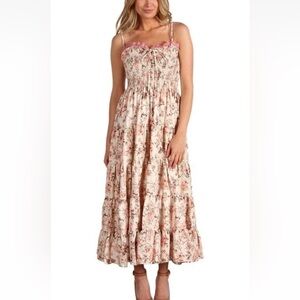 Betsey Johnson 'Skull Toile' Tiered Midi Dress - Sz S - Gorgeous & Rare EUC